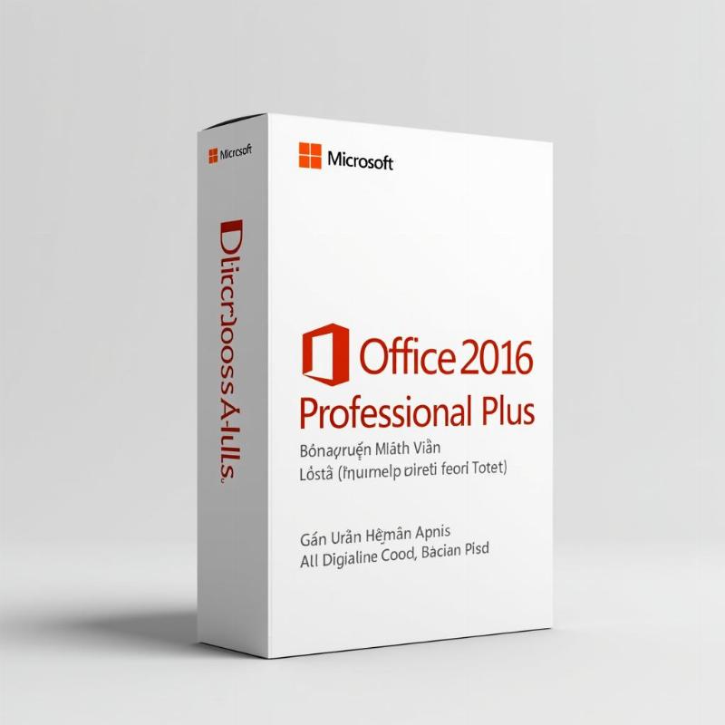 Hộp sản phẩm Key Office 2016 Professional Plus bản quyền chính hãng, giá rẻ, an toàn tuyệt đối
