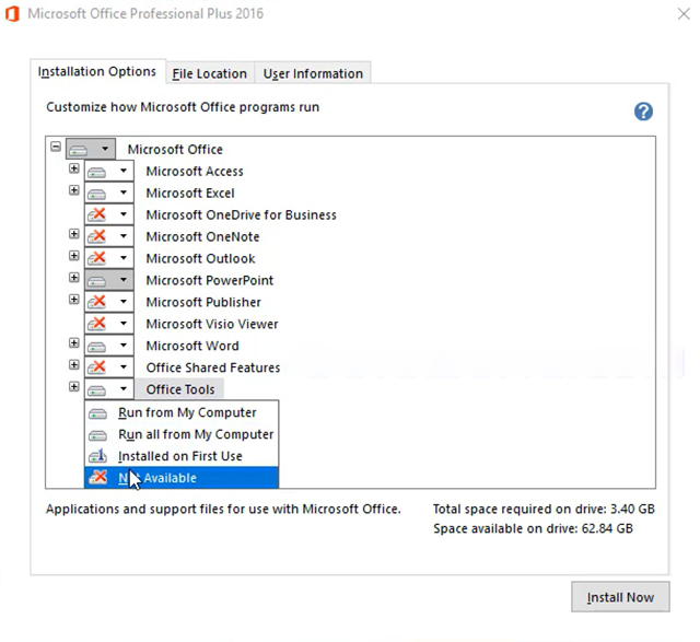cài đặt Word 2016